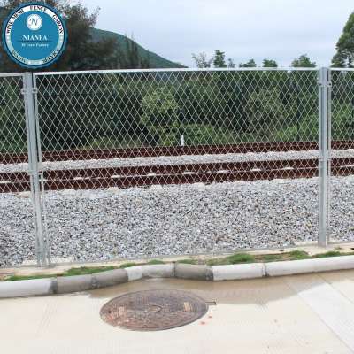 industrial steel expanded metal sheet flattened/ galvanized diamond train way heavy duty expanded metal mesh fence