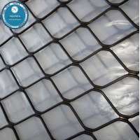 diamond shape aluminum security safety window grill mesh/ 63*63 beautiful grid metal aluminium amplimesh