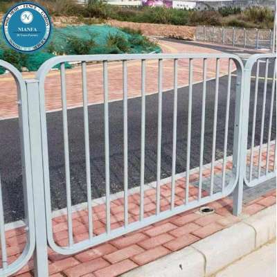 bike rack style sidewalk pathway road street iron fence/ gardening project decoration car road barrier