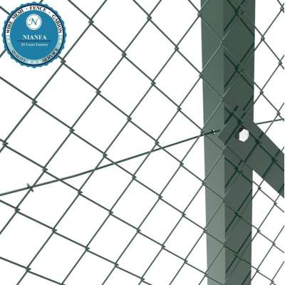 kenya wire mesh 8ft galvanized pvc coated playground court yard chain link fence