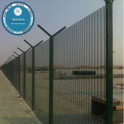 Powder Coated Welded 358 Wire Mesh Safety Fence for Prison/Airport (Guangzhou Factory)