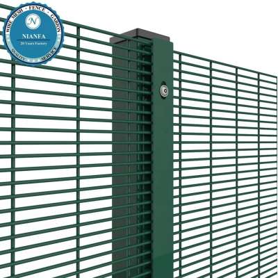 high quality with V beams high density extremely heavy duty fence/ 358 4mm wire wall security electrically welded mesh Fence