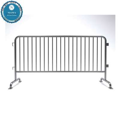 barricades fence manufacturer usa event fencing crowd road barrier/ 4ft fixed leg metal crowd control safety barrier