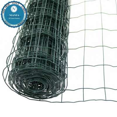 PVC plastic coated euro fence garden fencing mesh/ cheap price farm used welded wire mesh metal net fence roll