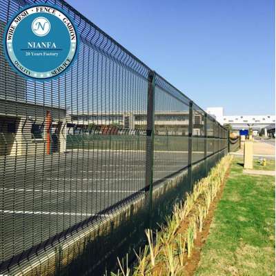 High Security 358 Anti Climb Welded Wire Fence with Powder Coating Prison Fence(Guangzhou Factory)