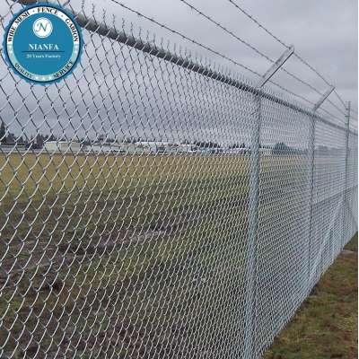 anti climb security pvc fencing garden wire mesh fence/ galvanized chain link fences