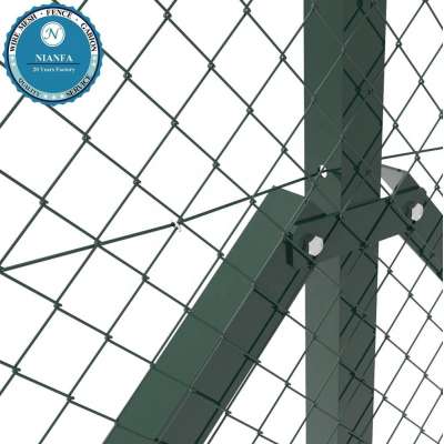 galvanized rolls 6ft pvc coated yard playground black dark green chain link mesh fencing