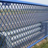 High-security galvanized pvc coated bridge expanded metal wire mesh fence