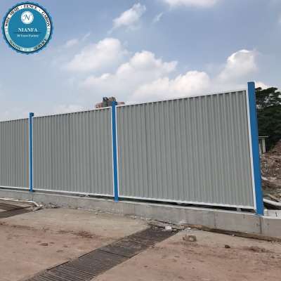 UK market hot sale smart hoarding fences corrugated fencing/ metal durable temporary hoarding panels