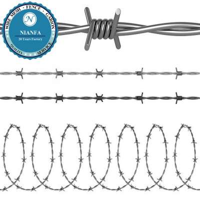 Kenya/Uganda/Zambia Market Barbed Wire Defensive Fencing wire(Guangzhou Factory)