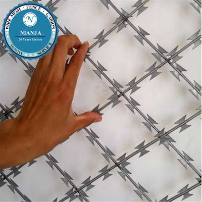 Security Welded Concertina Razor Barbed Mesh Fencing (Guangzhou Factory)